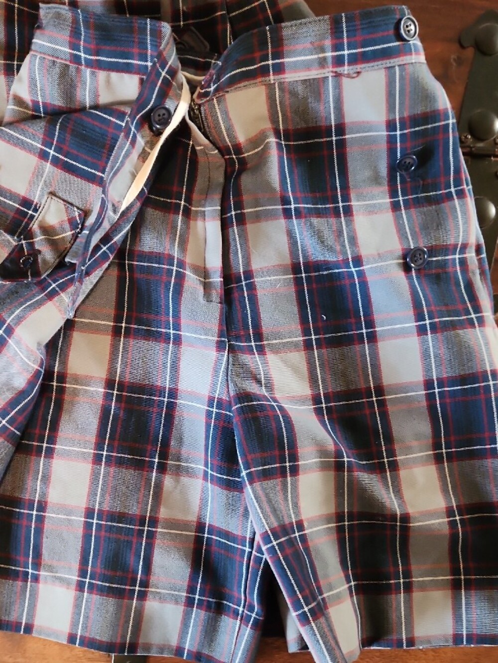 2 Rifle/Kaynee Plaid Catholic Parochial School Uniform Skorts Sz 10 Reg - Picture 7 of 7